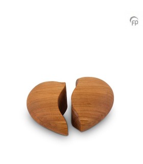 Houten duo keepsake hart