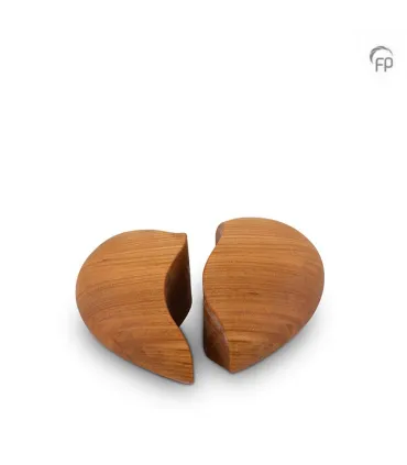 Houten duo keepsake hart