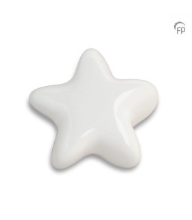 Keramische Keepsake Ster Urn Asteri Wit
