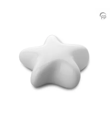 Keramische Keepsake Ster Urn Asteri Wit