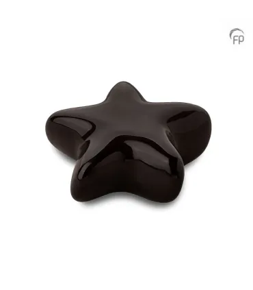 Keramische Keepsake Ster Urn Asteri Zwart
