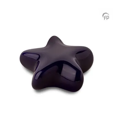 Keramische Keepsake Ster Urn Asteri Donkerblauw