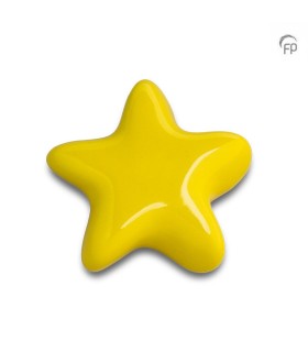Keramische Keepsake Ster Urn Asteri Geel