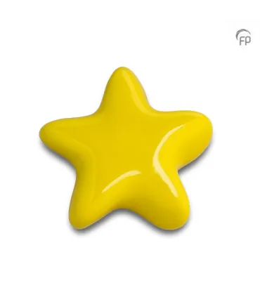 Keramische Keepsake Ster Urn Asteri Geel