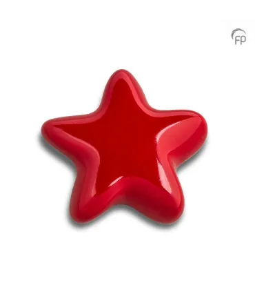 Keramische Keepsake Ster Urn Asteri Rood