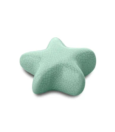 Keramische Keepsake Ster Urn Asteri Turquoise Patroon