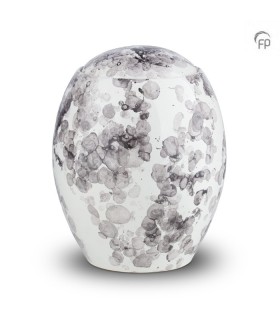 Grote Keramische Crafts Urn Zwart Wit