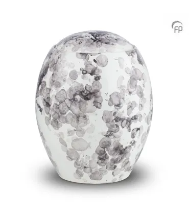 Grote Keramische Crafts Urn Zwart Wit