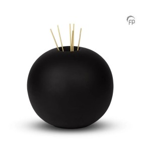 Grote Keramische Urn Essence of Life Zwart