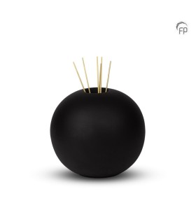 Middelgrote Keramische Urn Essence of Life Zwart