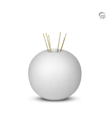 Middelgrote Keramische Urn Essence of Life Wit