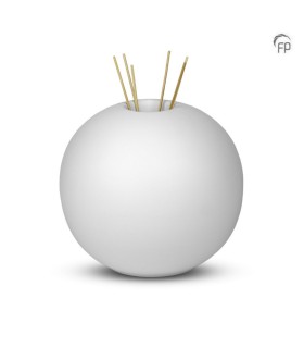 Grote Keramische Urn Essence of Life Wit