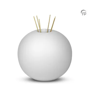 Grote Keramische Urn Essence of Life Wit