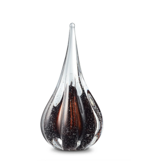 Glazen Memorie Urn Sparkle Cognac