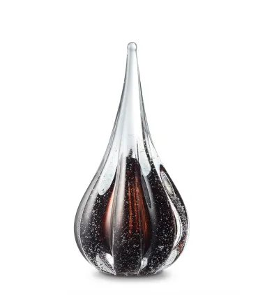 Glazen Memorie Urn Sparkle Cognac