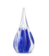 Glazen Memorie Urn Sparkle Blauw