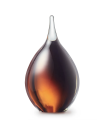 Glazen Memorie Urn Druppel Small Cognac