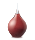 Glazen Memorie Urn Druppel Medium Opaque Rood