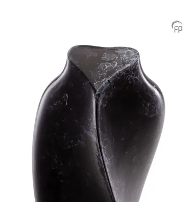 Grote Keramische Kunst Urn Heart to Heart Zwart