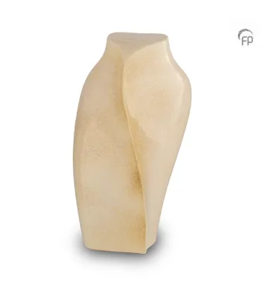 Grote Keramische Kunst Urn Heart to Heart Beige