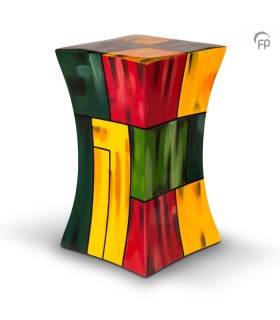 Grote Glasfiber Urn Diabolo multicolour 2
