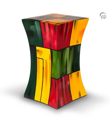 Grote Glasfiber Urn Diabolo multicolour 2