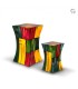Grote Glasfiber Urn Diabolo multicolour 2
