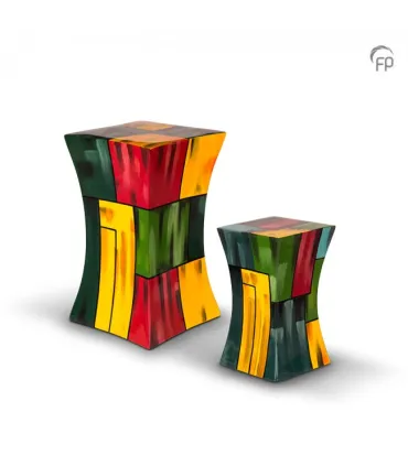 Grote Glasfiber Urn Diabolo multicolour 2