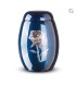 Glasfiber Urn Roos blauw