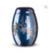 Glasfiber Urn Vogels blauw