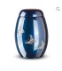 Glasfiber Urn Vlinders blauw
